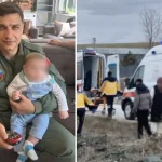 Ayağı takılıp düşen astsubay feci şekilde can verdi