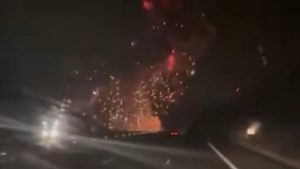 Balıkesir’de F-16 savaş uçağının düşme anı