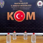 Bartın’da Kaçak Etil Alkol ve Kozmetik Ele Ge geçirildi