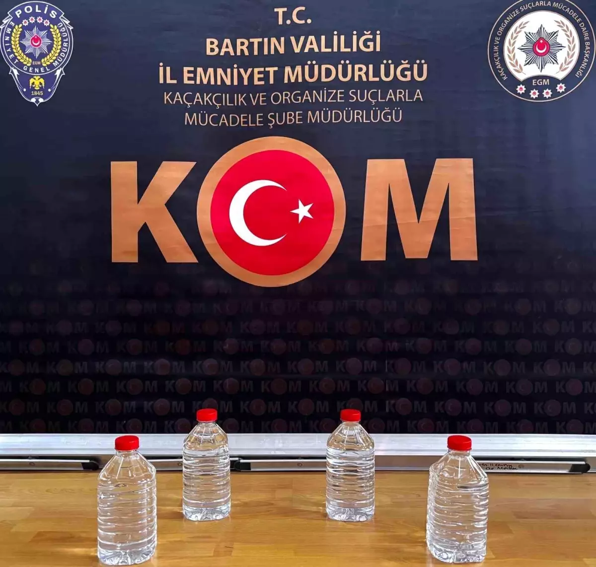 Bartın’da Kaçak Etil Alkol ve Kozmetik Ele Ge geçirildi