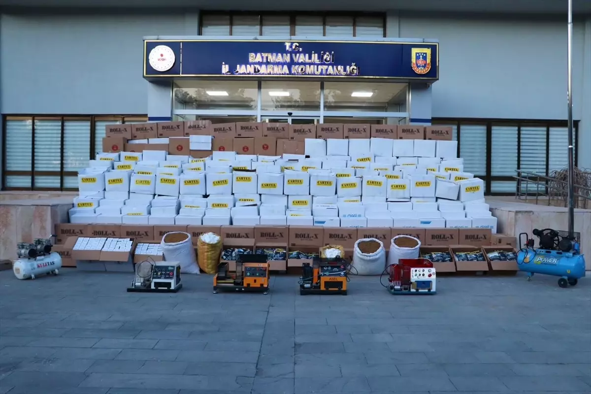 Batman’da Kaçak Sigara Operasyonu