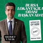 Bursa Lokantacılar Odası’nda Başkan Adayları Yarışacak