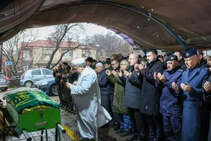 Çanakkale’de vefat eden şehit annesinin cenazesi defnedildi