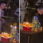 Cristiano Ronaldo, 41. doğum gününü kutlarken görüntülendi