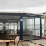Didim’de fırtına etkili oldu: Deniz taştı, kafeyi su bastı