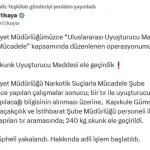 Edirne’de 240 Kilogram Skunk Ele Geçirildi