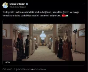 Emine Erdoğan’dan Ürdün Ziyareti Paylaşımı
