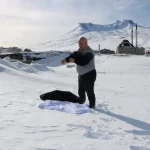 Erciyes’te Kar Banyosu Keyfi