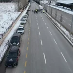 Erzurum’da Polis Ekipleri Soğukta Görevde