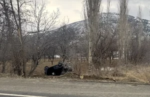 Erzurum’da SUV Devrildi: 2 Yaralı