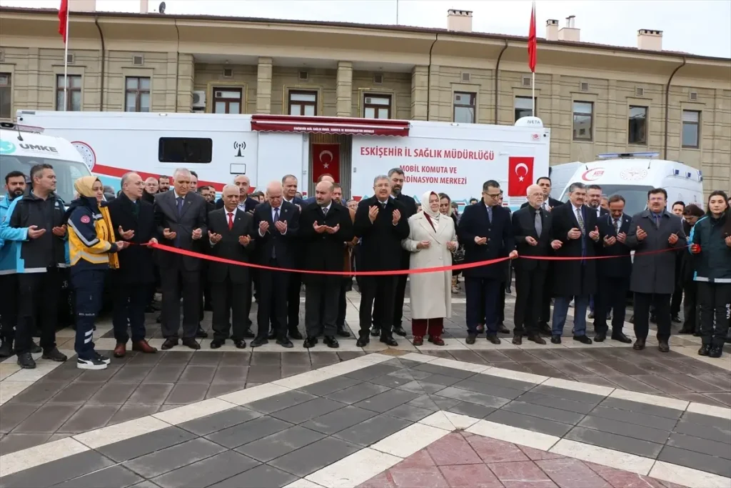 Eskişehir’de yeni ambulanslar, UMKE aracı ve mobil komuta merkezi için tören düzenlendi