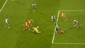 Galatasaray’ın golü ofsayt nedeniyle iptal edildi