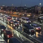 İstanbul’da akşam saatlerinde trafik yoğunluğu yüzde 90’a çıktı