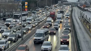 İstanbul’da trafik yoğunluğu yüzde 76’ya kadar çıktı