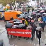 İzmir’de bir grup vatandaştan “laiklik” yürüyüşü