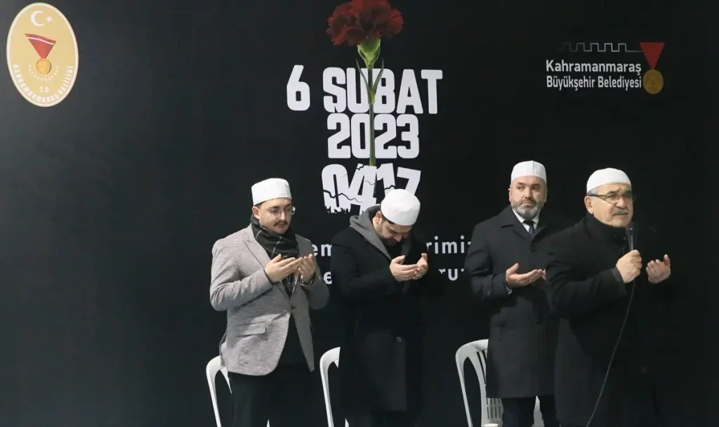 Kahramanmaraş’ta Deprem Anması Düzenlendi