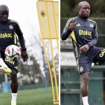 Kante Fenerbahçe’de ilk antrenmanına çıktı! Her gören bacağındaki detaya takıldı