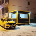 Kars’ta Modern Taksi Durağı Kabinleri
