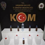 Kırşehir’de 23 Litre Sahte İçki Ele Geçirildi