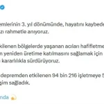 KOSGEB Depremzedelere 55,74 Milyar TL Destek