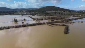 Menteşe’de Sağanak Tarım Arazilerini Su Bastı