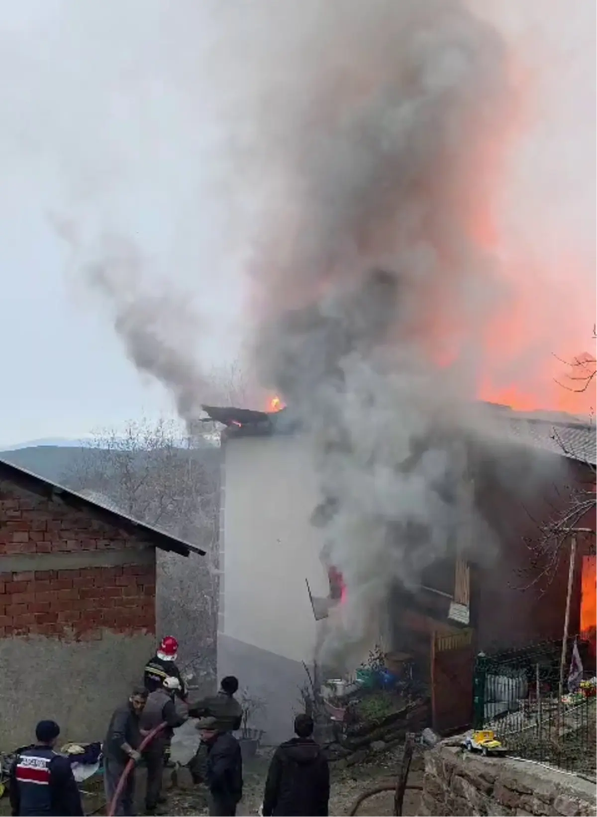 Mudurnu’da Ev Yangını