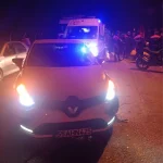 Polis Motosikletine Otomobil Çarptı