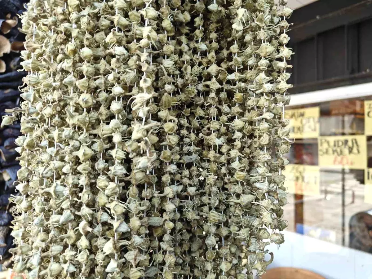 Ramazan için Kurutulmuş Bamya Tezgahlarda