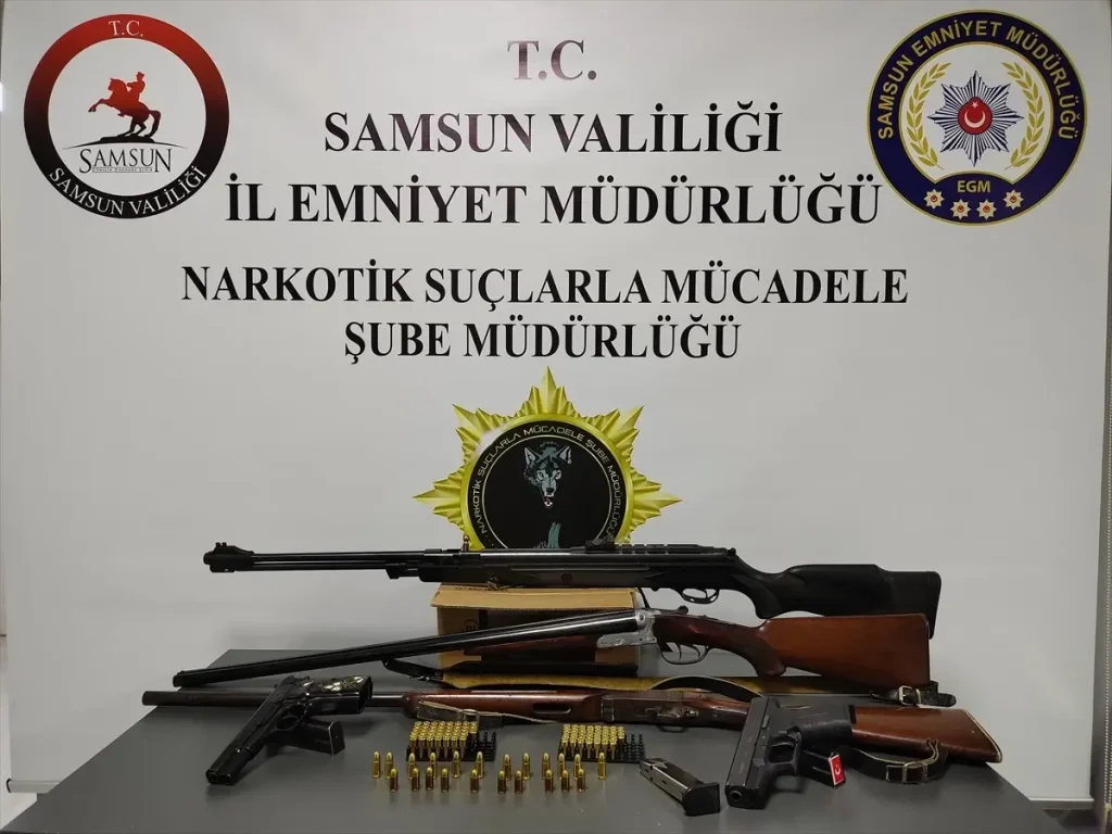 Samsun’da Kaçak Silah Ticareti Operasyonu