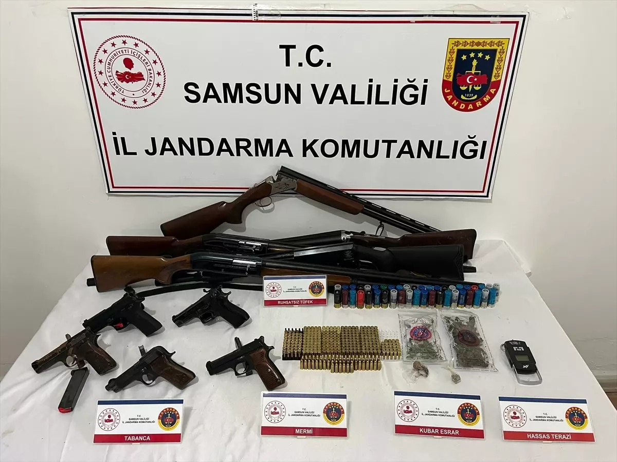 Samsun’da Uyuşturucu ve Silah Operasyonu