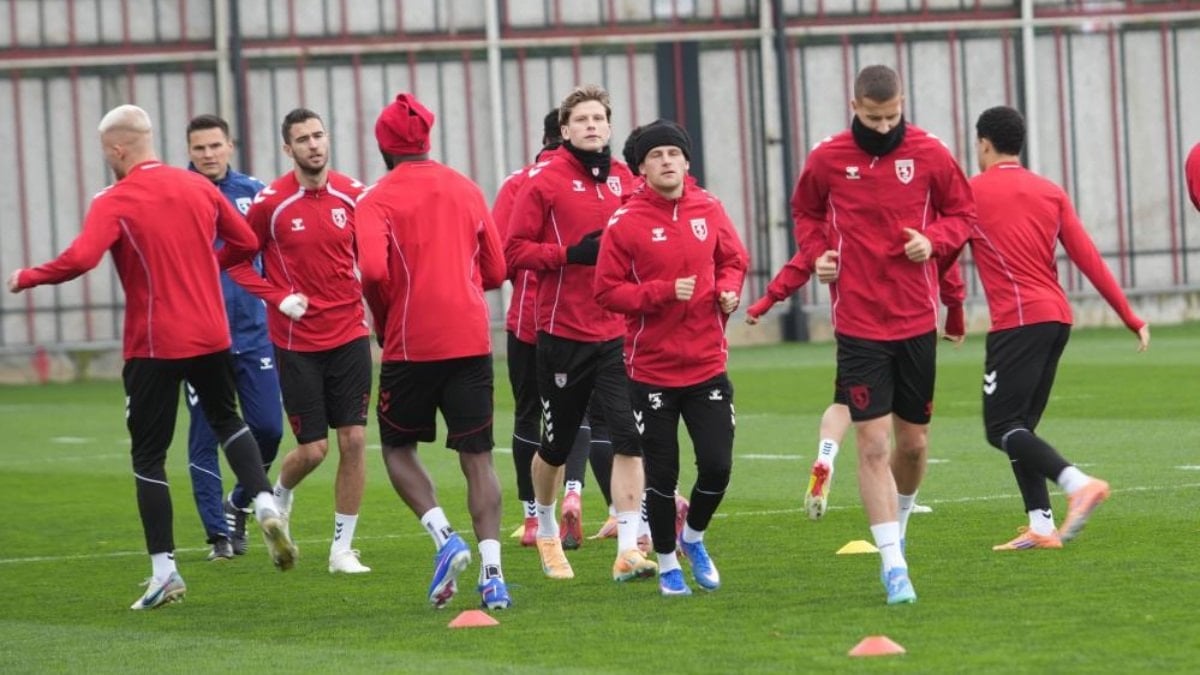 Samsunspor, Shkendija maçı hazırlıklarını tamamladı