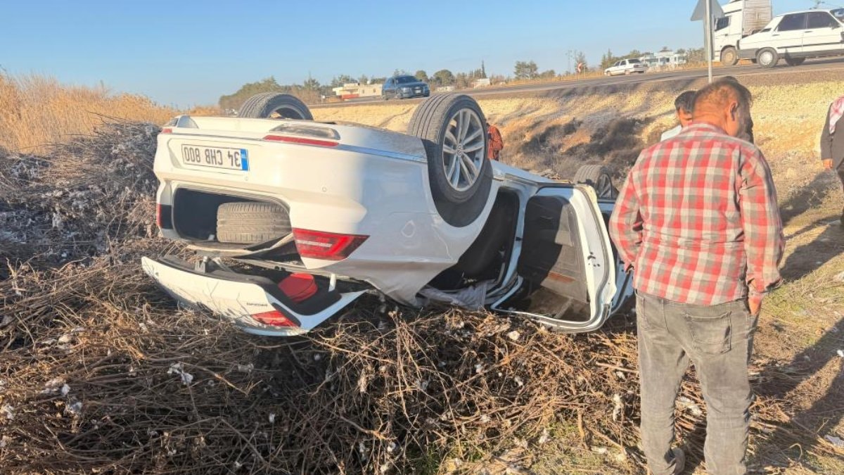Şanlıurfa’da kaza: Pamuk sapları faciayı önledi