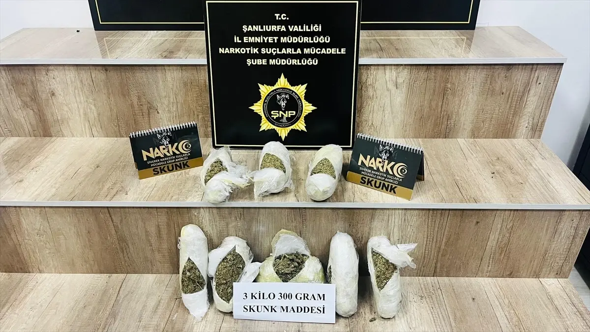 Şanlıurfa’da Uyuşturucu Operasyonu: 1 Tutuklama