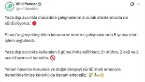 Sinop’ta Yasa Dışı Avcılıkla Mücadele