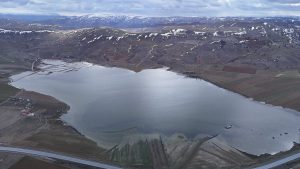 Sivas’ta kuruyan göl yeniden su tuttu