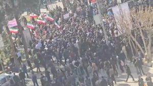 Tahran’da üniversite kampüsünde rejim karşıtı protesto