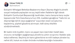 Zeynep Akgün’e Yönelik Soruşturma Başlatıldı