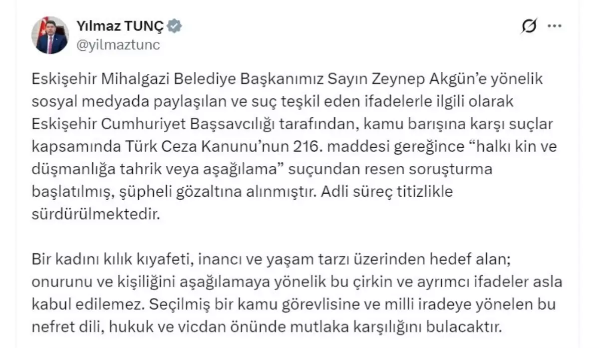 Zeynep Akgün’e Yönelik Soruşturma Başlatıldı