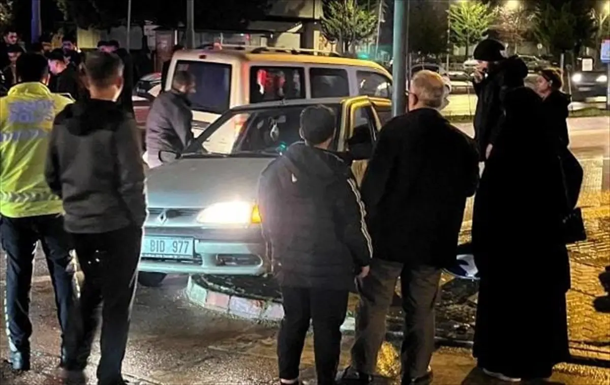 İnegöl’de Yaya Geçidinde Kaza