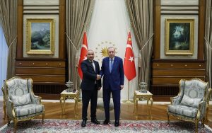 Cumhurbaşkanı Erdoğan, Kırgızistan Meclis Başkanı Turgunbek Uulu’yu kabul etti