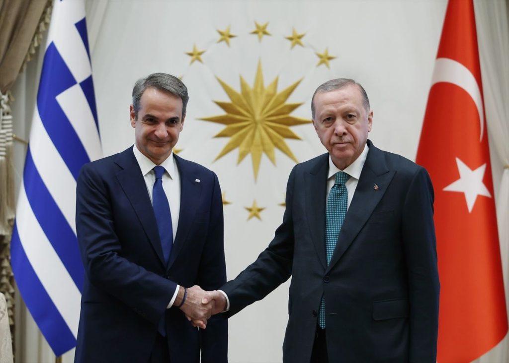 Cumhurbaşkanı Erdoğan, Yunanistan Başbakanı Miçotakis’i kabul etti