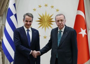 Cumhurbaşkanı Erdoğan, Yunanistan Başbakanı Miçotakis’i kabul etti