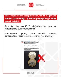 DMM’den 10 TL Madeni Para Açıklaması