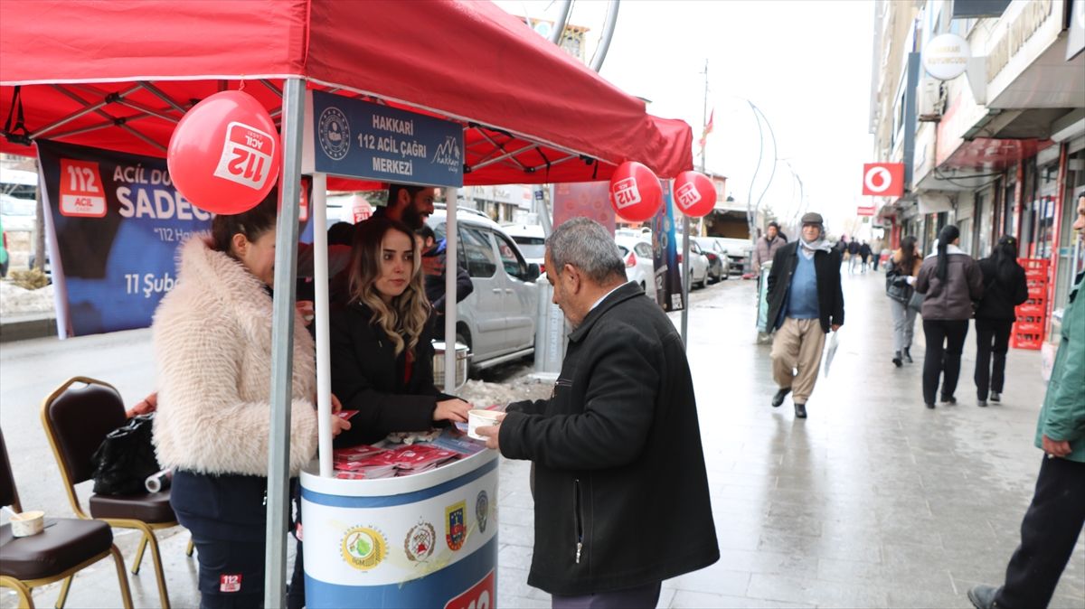 Hakkari’de 112 Günü Standı Açıldı
