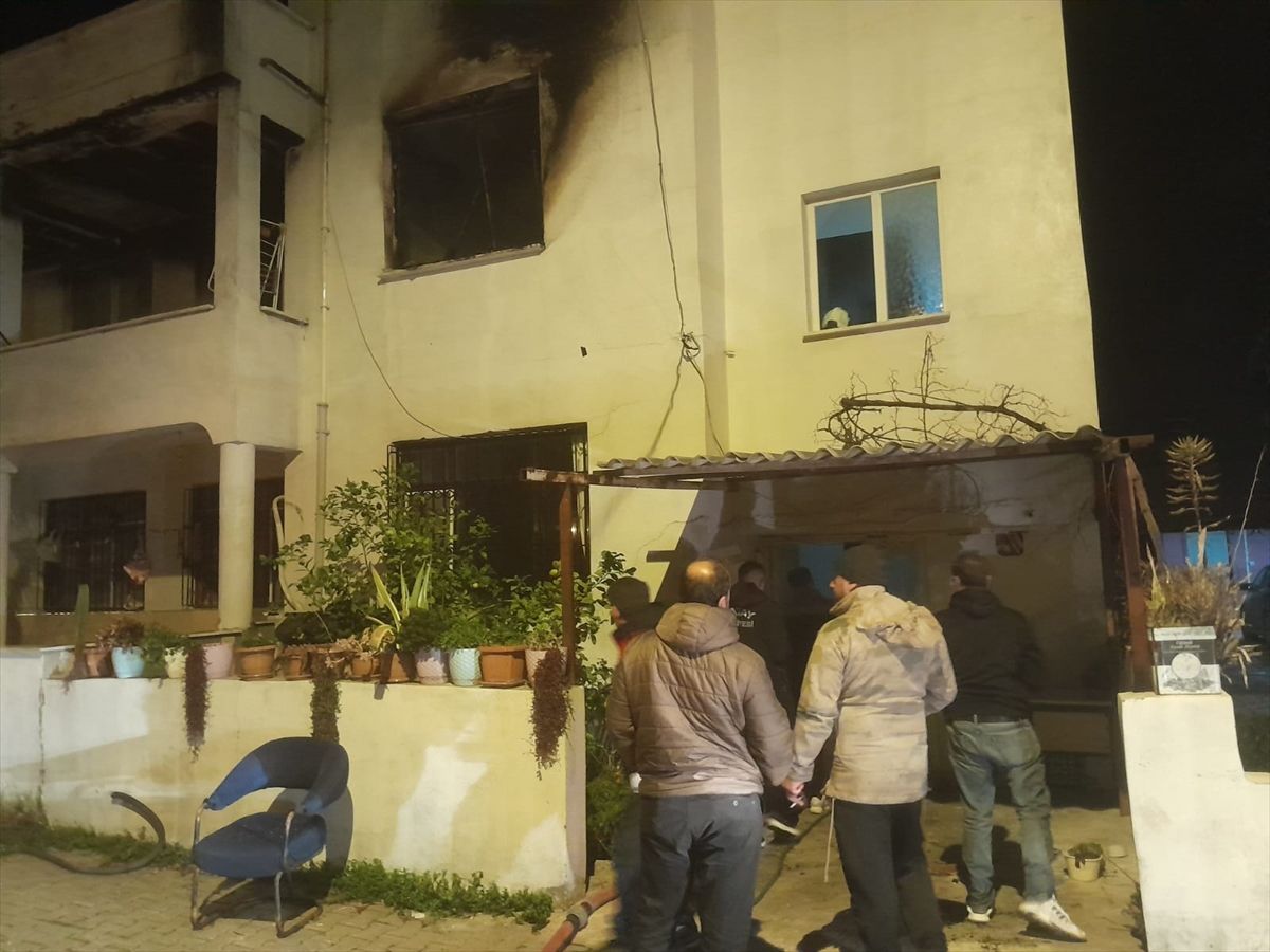 Hatay’da Evde Yangın
