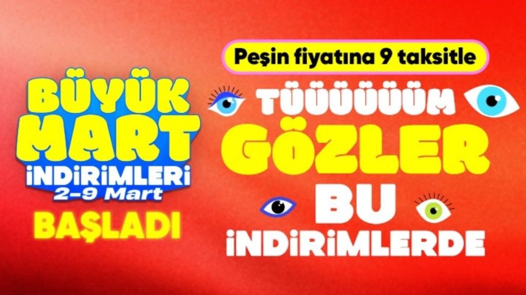 Hepsiburada’da büyük mart indirimleri kampanyası başladı