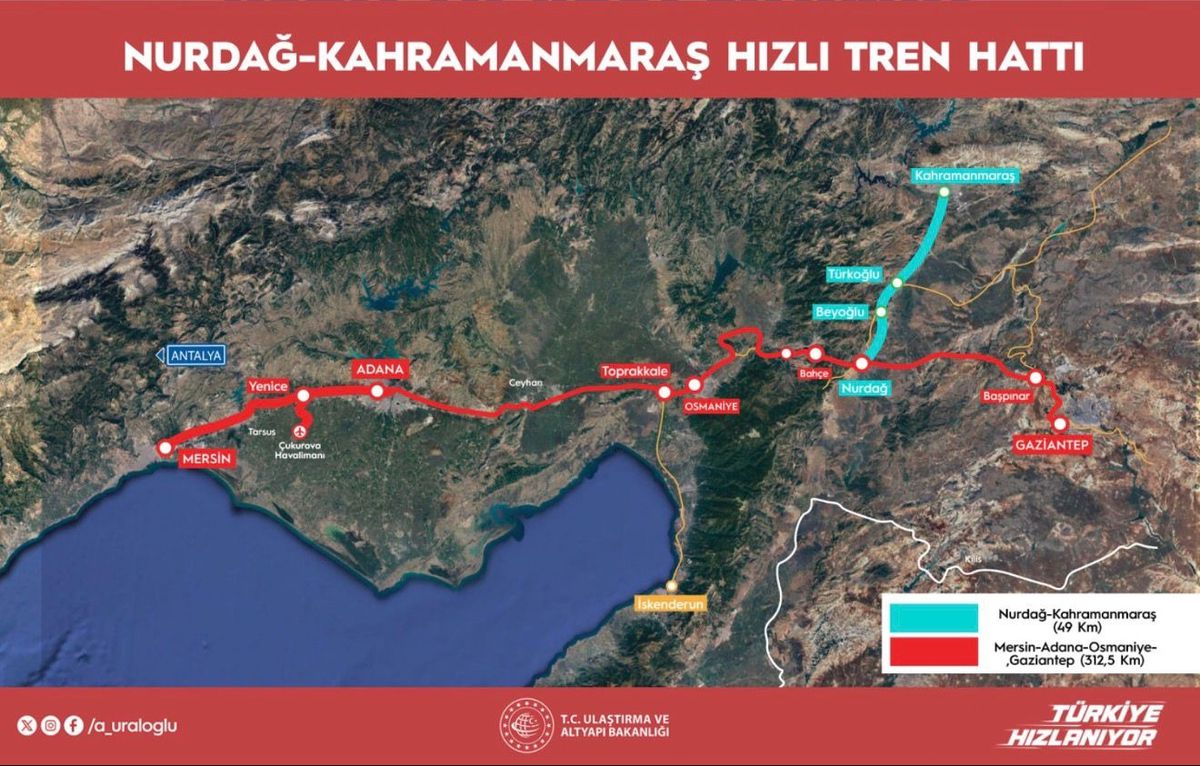 Kahramanmaraş’a Hızlı Tren Projesi