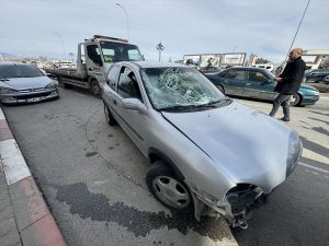 Karaman’da otomobil ile çarpışan motosikletteki 2 kişi yaralandı