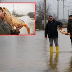 Meriç Nehri taştı, vatandaşlar tarla ve bahçelerde kilolarca balık tuttu