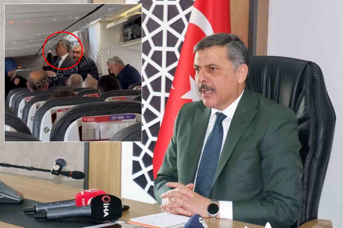 Mustafa Çiftçi, Erzurum’dan Ankara’ya tarifeli uçakla geldi
